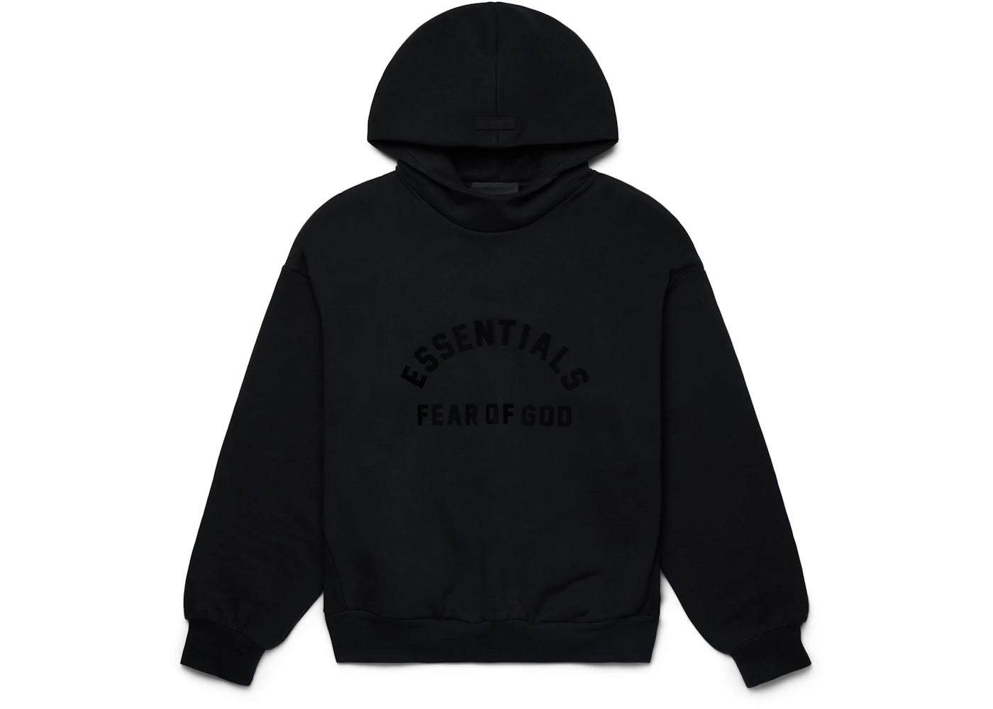 Fear of God Essentials Arch Logo Hoodie-Jet Black