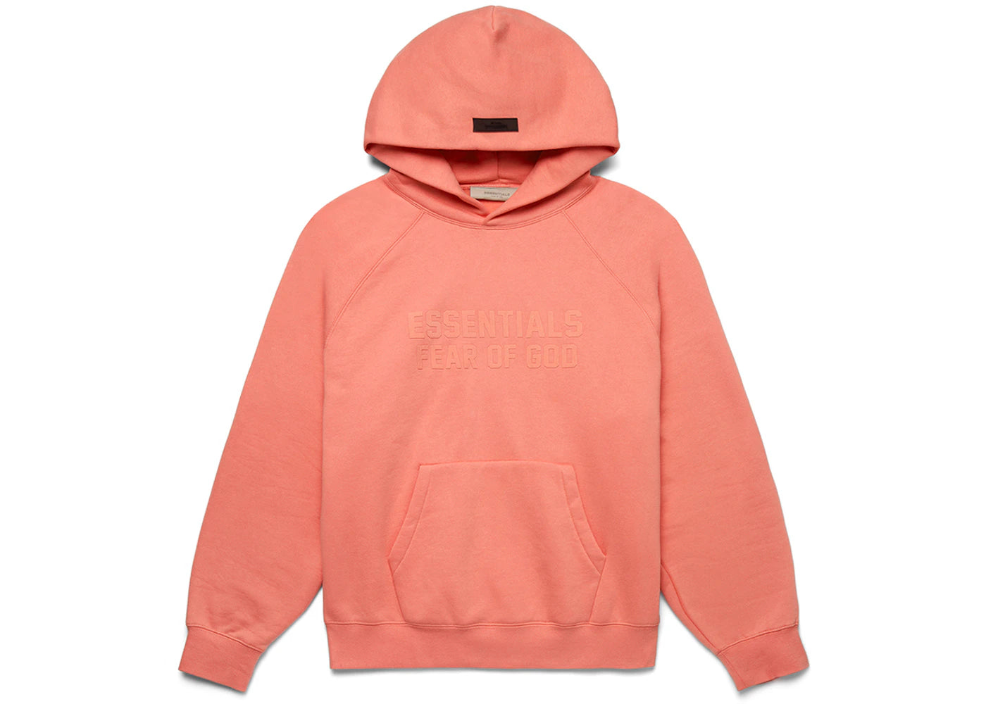 Sweat à capuche Fear of God Essentials - Corail