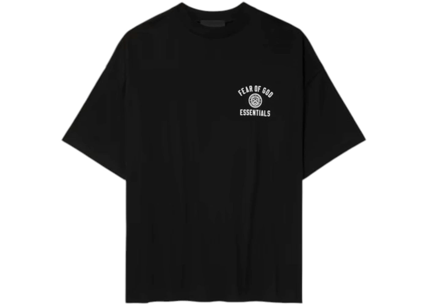 Fear of God Essentials Jersey Crewneck T-shirt (FW24)-Black