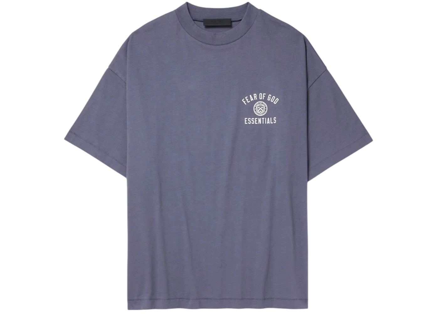 Fear of God Essentials Jersey Crewneck T-shirt (FW24)-Blue