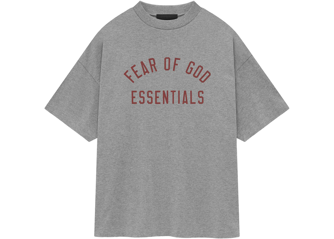 Fear of God Essentials Jersey Crewneck Tee-Dark Heather