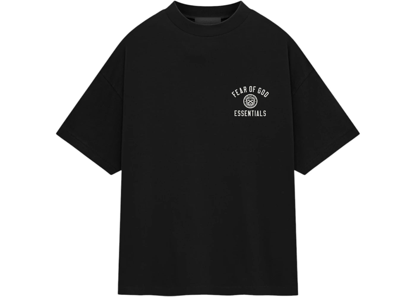 Fear of God Essentials Jersey Crewneck Tee (FW24)-Black