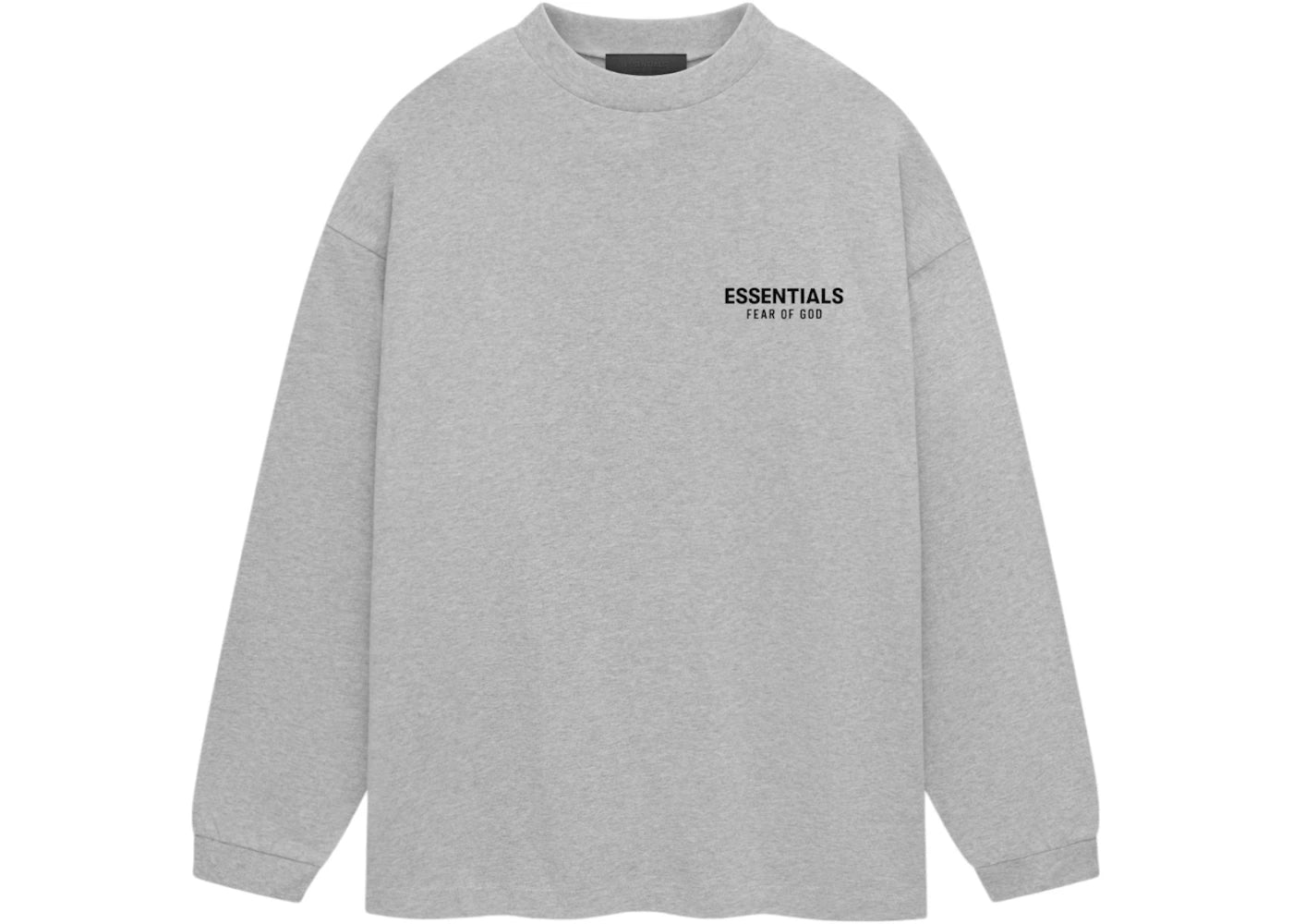 Fear of God Essentials Jersey Long Sleeve T-Shirt-Light Heather Gray