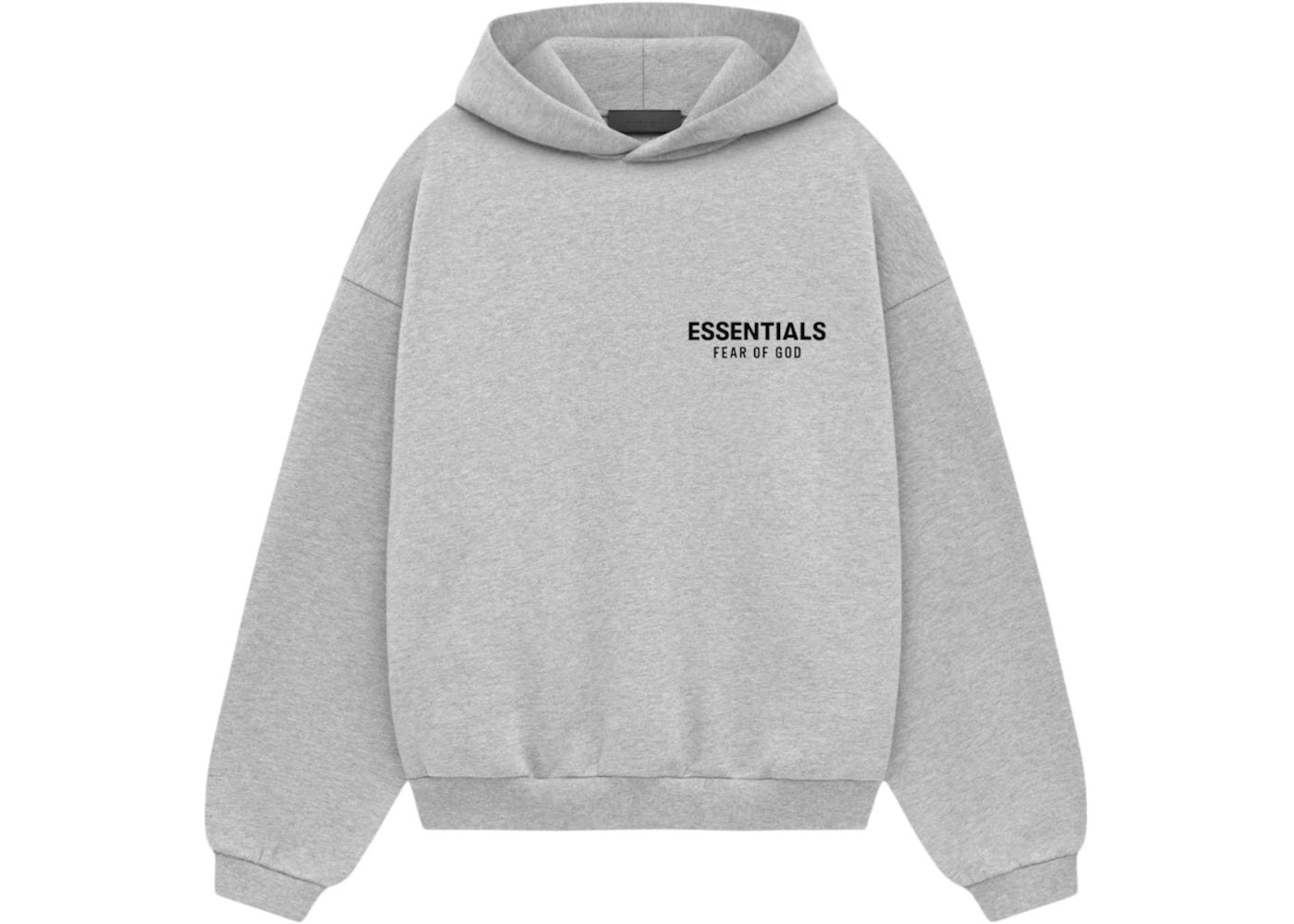 Fear of God Essentials Kids Fleece Hoodie-Light Heather Gray