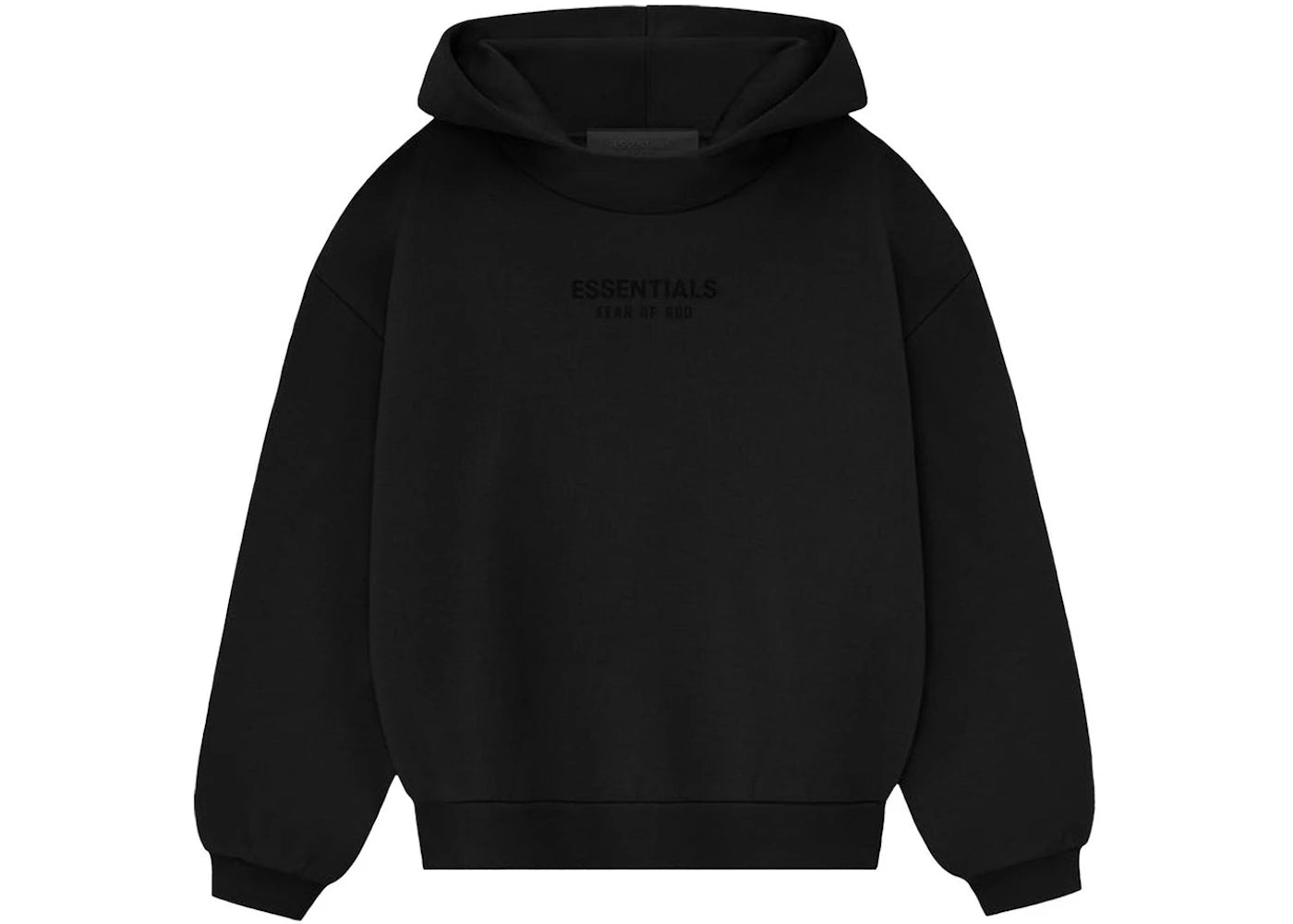 Fear of God Essentials Kids Hoodie (FW23)-Jet Black