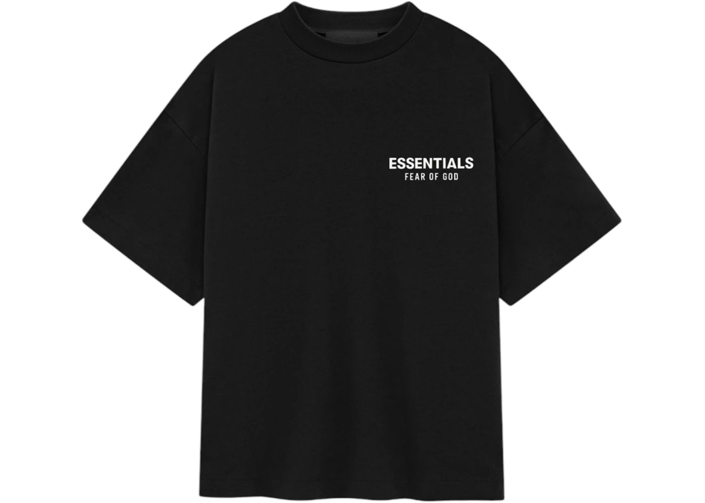 Fear of God Essentials Kids Jersey Crewneck Tee (FW24)-Black