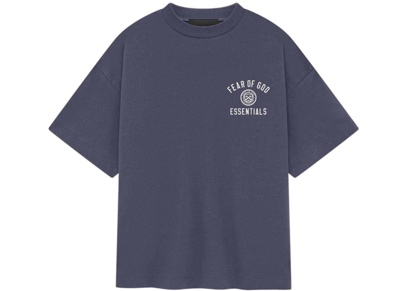 Fear of God Essentials Kids Jersey Crewneck Tee-Navy
