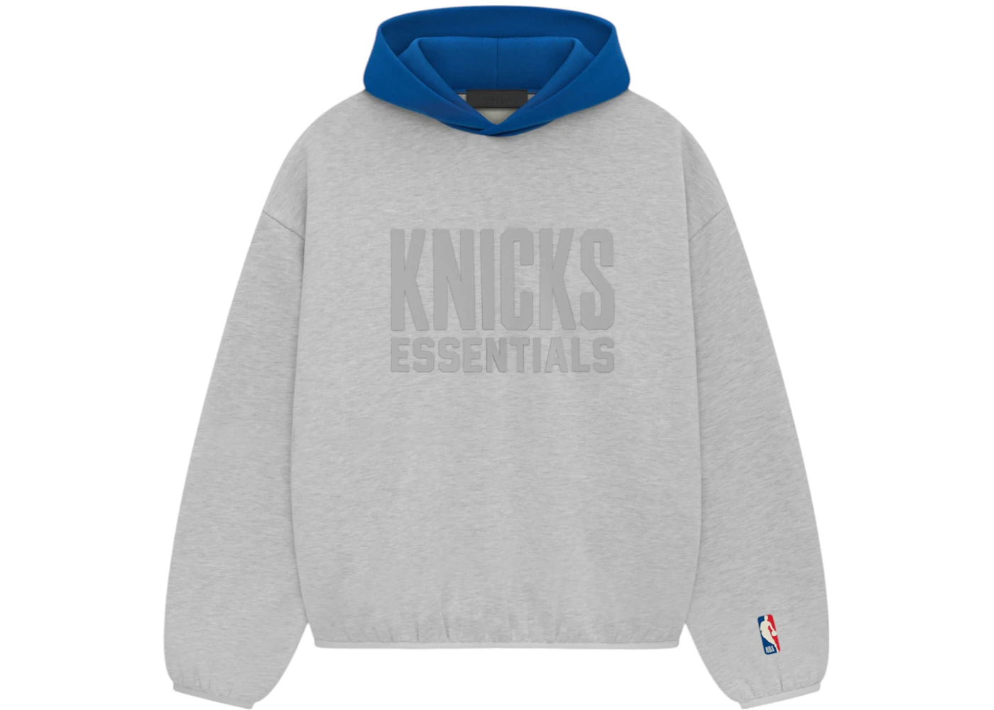 Fear of God Essentials NBA Knicks Hoodie-Light Heather