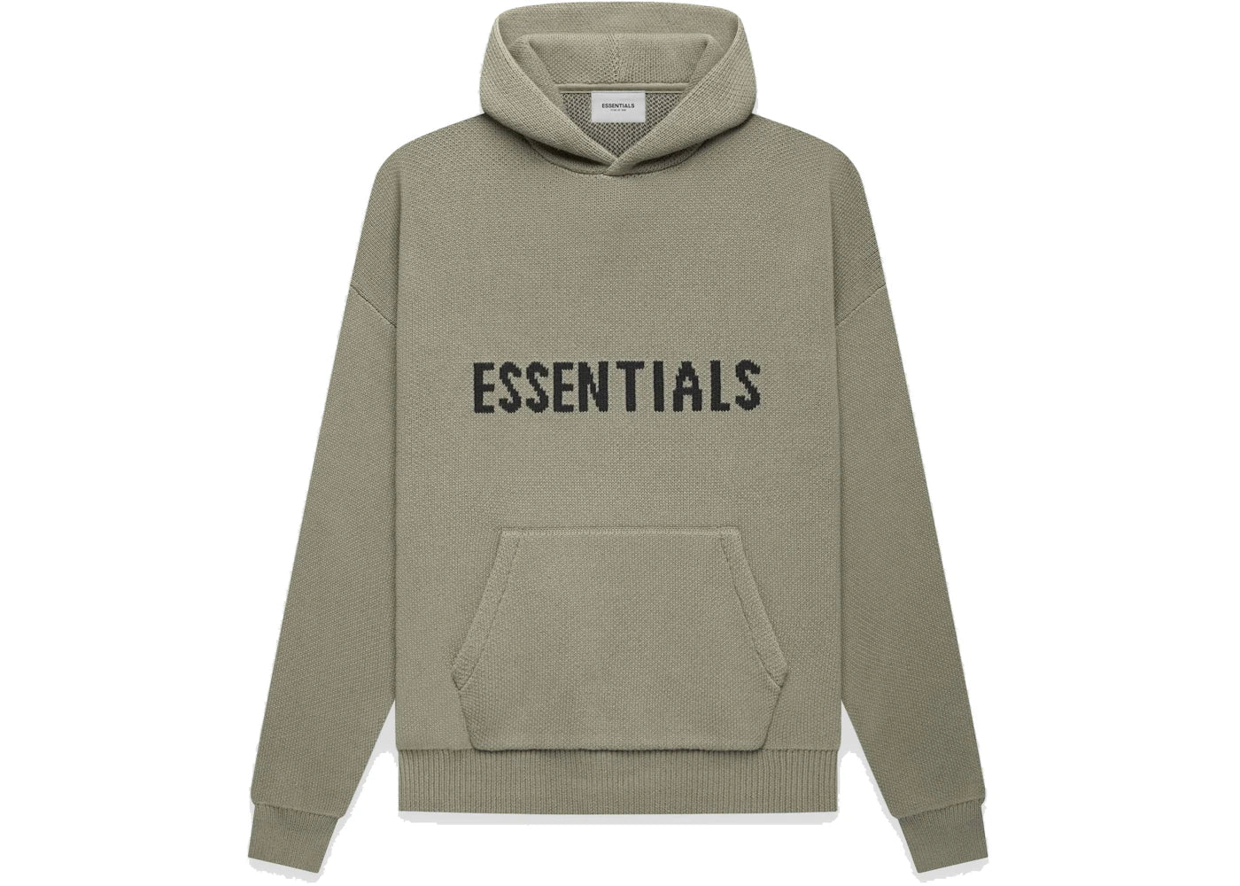 Fear of God Essentials Knit Pullover Hoodie-Pistachio