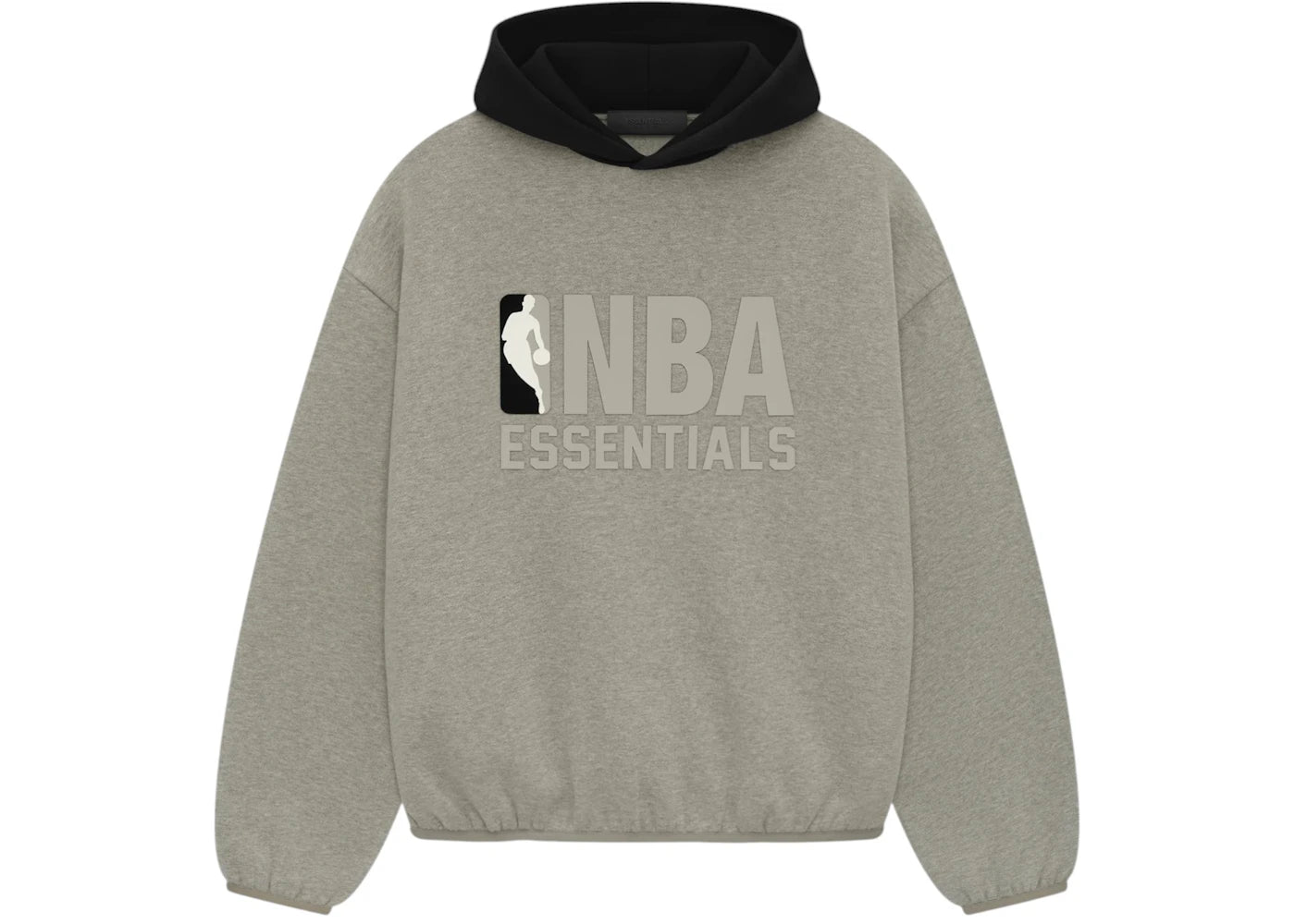 Fear of God Essentials NBA Hoodie-Warm Heather/Black