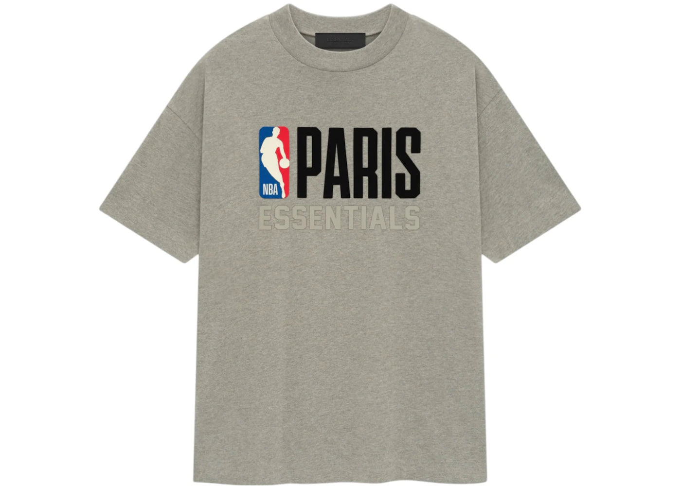 Fear of God Essentials NBA Paris Tee-Warm Heather