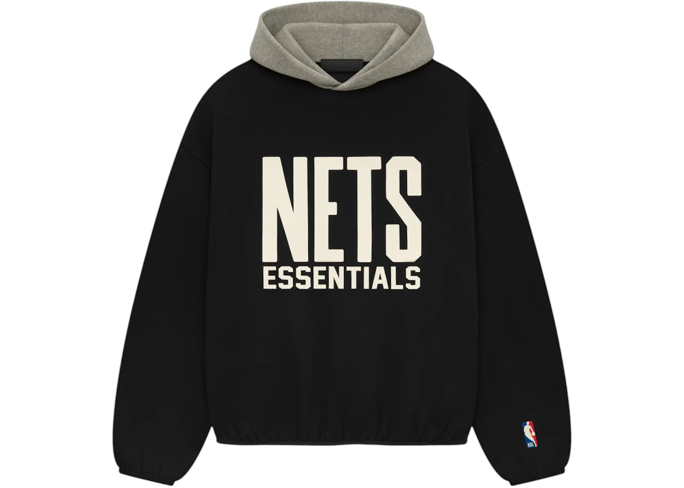 Fear of God Essentials Nets Hoodie-Black/Warm Heather