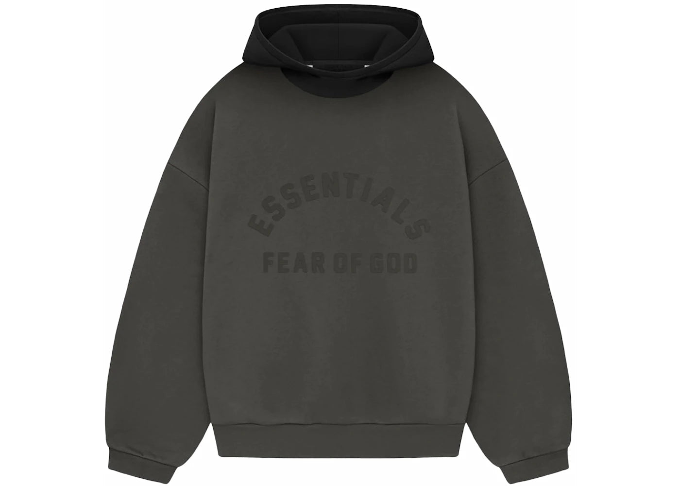 Fear of God Essentials Nylon Fleece Hoodie-Ink/Jet Black