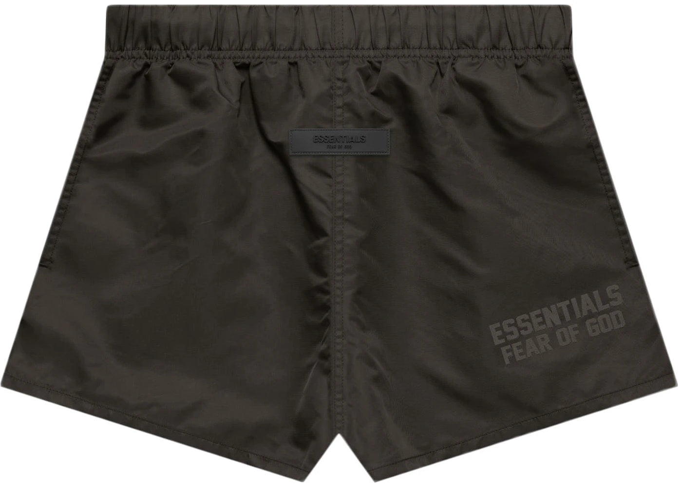 Fear of God Essentials Nylon Running Shorts-Off Black