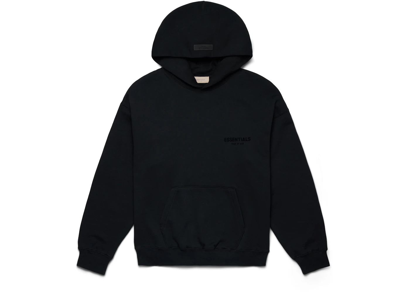 Sweat à capuche Fear of God Essentials avec logo poitrine - Stretch Limo/Noir