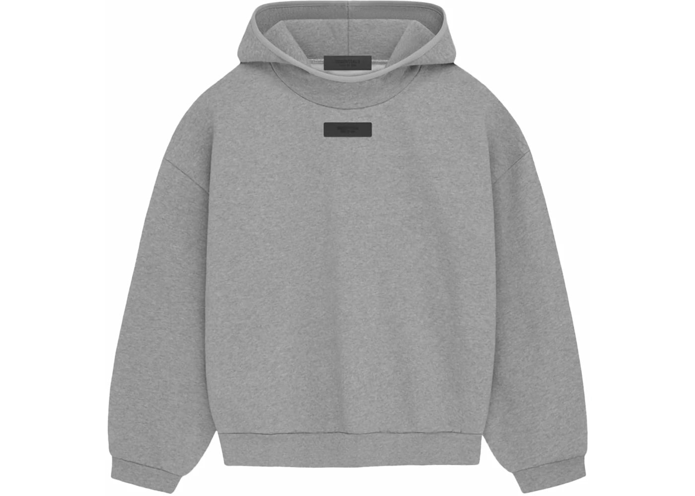 Fear of God Essentials Pullover Hoodie (FW23)-Dark Heather Oatmeal
