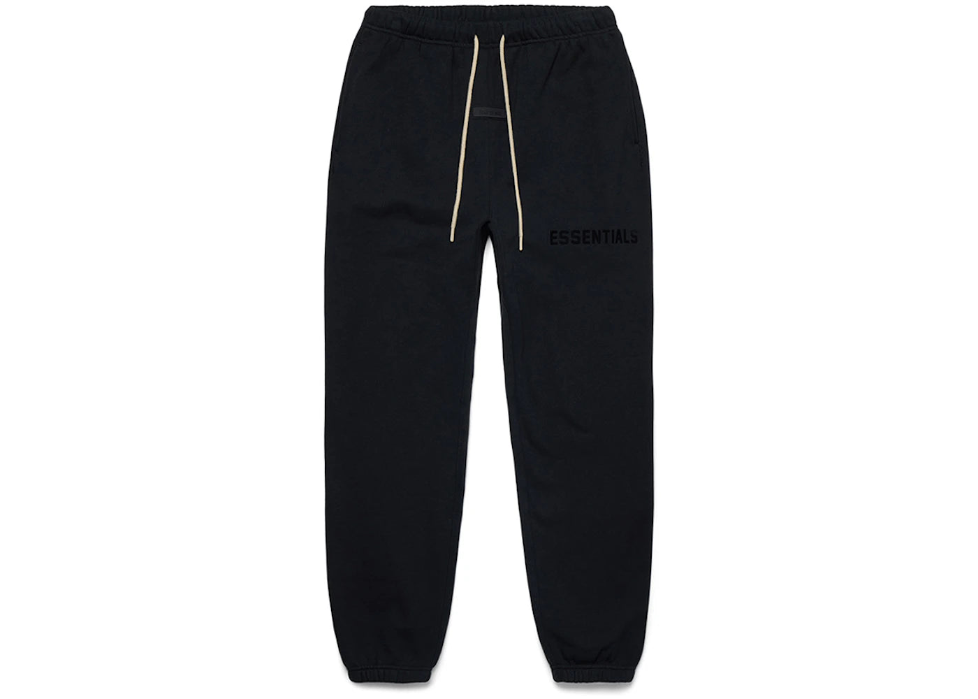 Fear of God Essentials Cream Drawstring Sweatpant-Jet Black