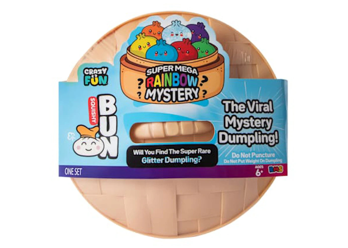 Squishy Bun Super Mega Rainbow Mystery Squishy InchDumpling Inch Blind Box - main view