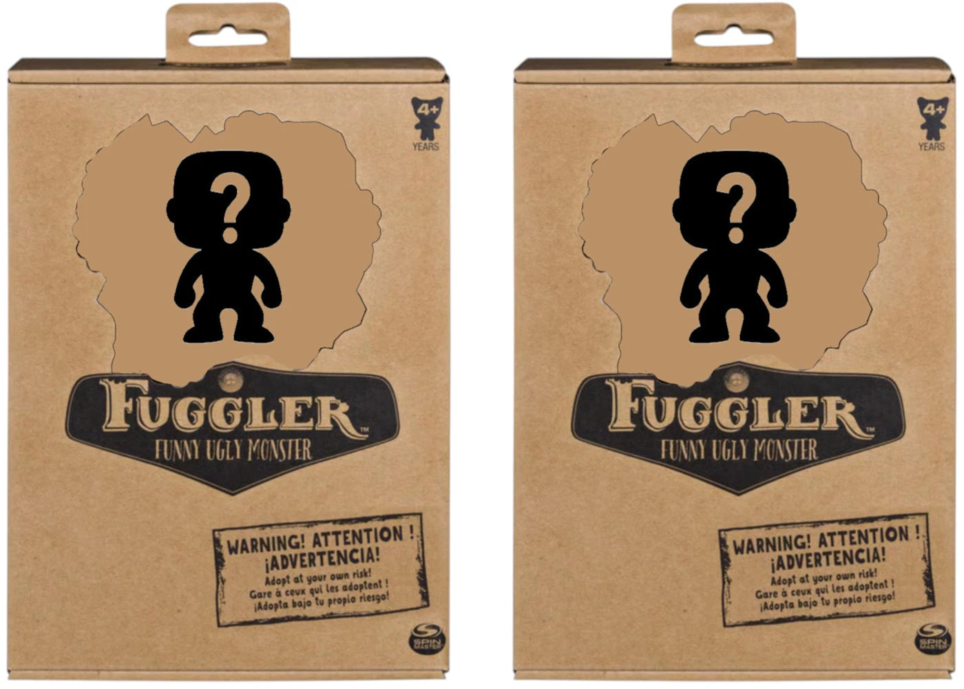 Fuggler Set of 2 ZURU Fuggler Funny Ugly Monster Plush Toy 9 Inch Mystery Random Assortment 2 Blind Boxes Black - main view