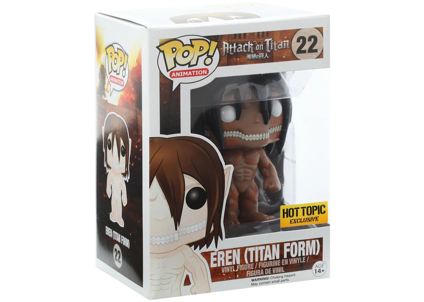 Funko Pop! Animation Attack on Titan Eren (Titan Form) Hot Topic Exclusive Figure #22-