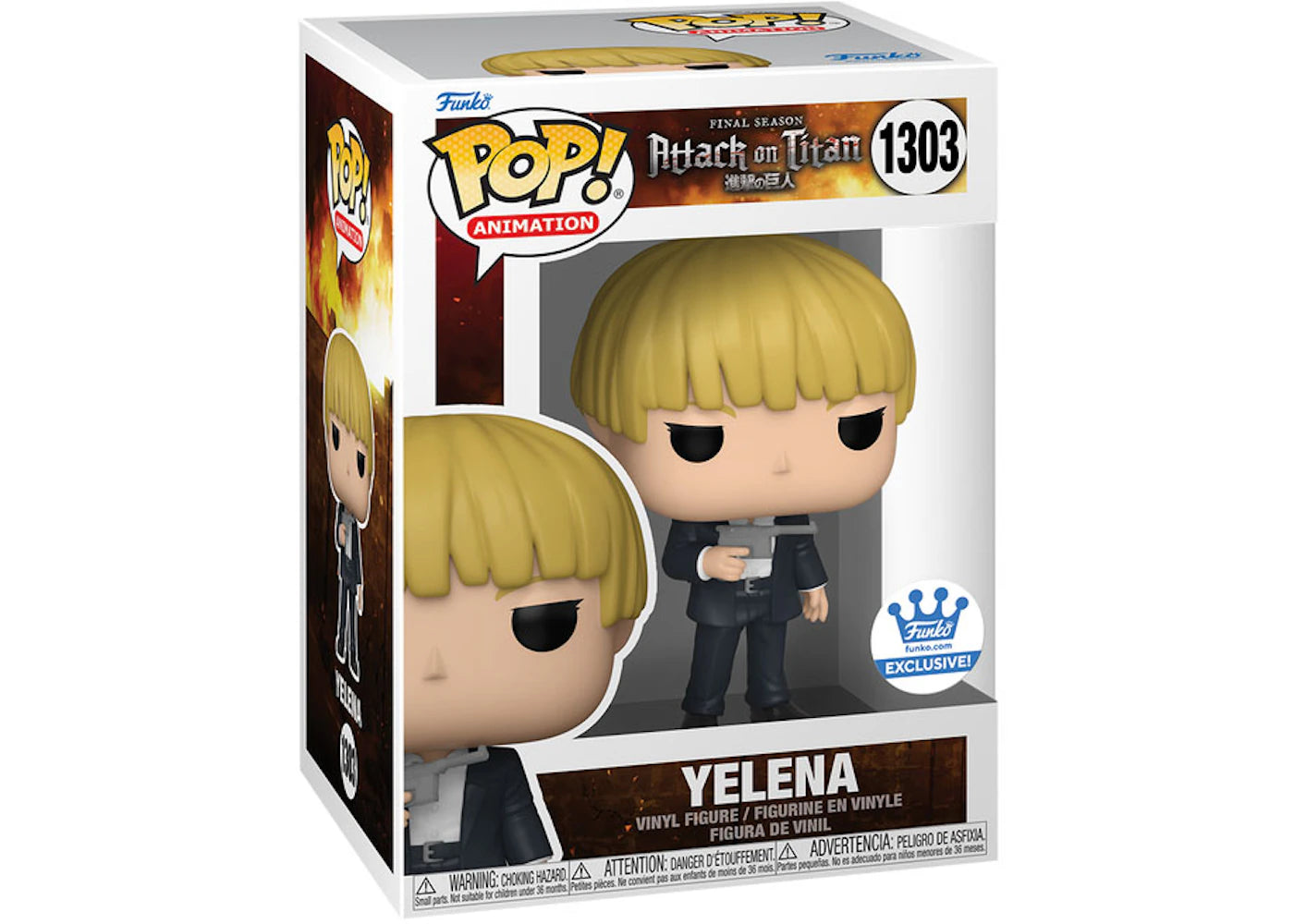 Funko Pop! Animation Attack on Titan Yelena Funko Shop Exclusive Figure #1303-
