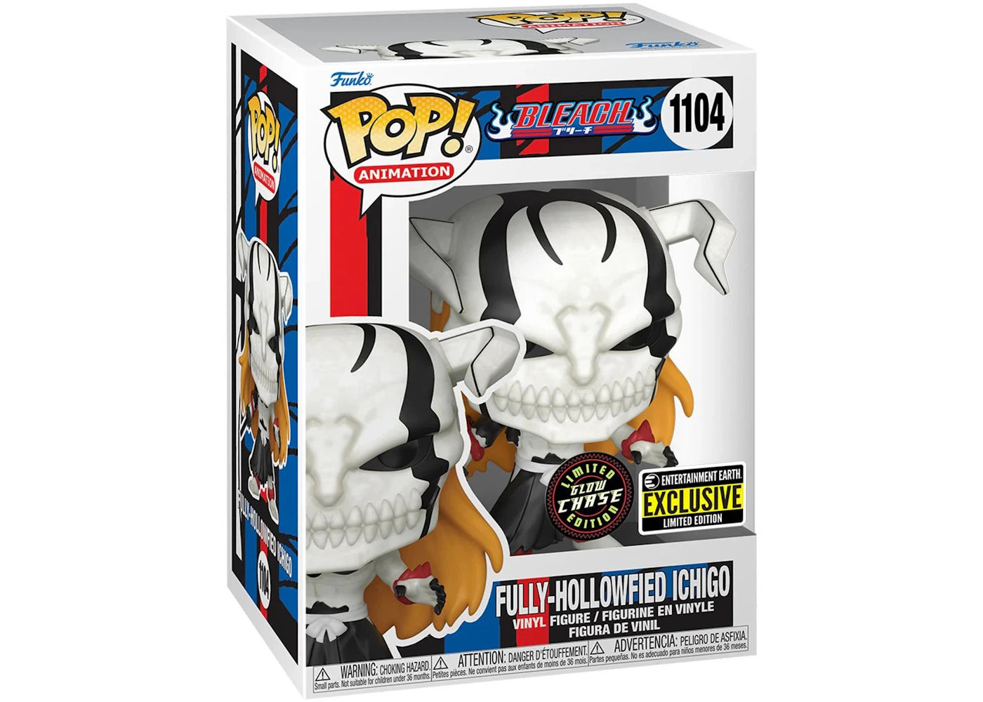 Funko Pop! Animation Bleach Fully-Hollowfied Ichigo GITD Chase Edition Entertainment Earth Exclusive Figure #1104-