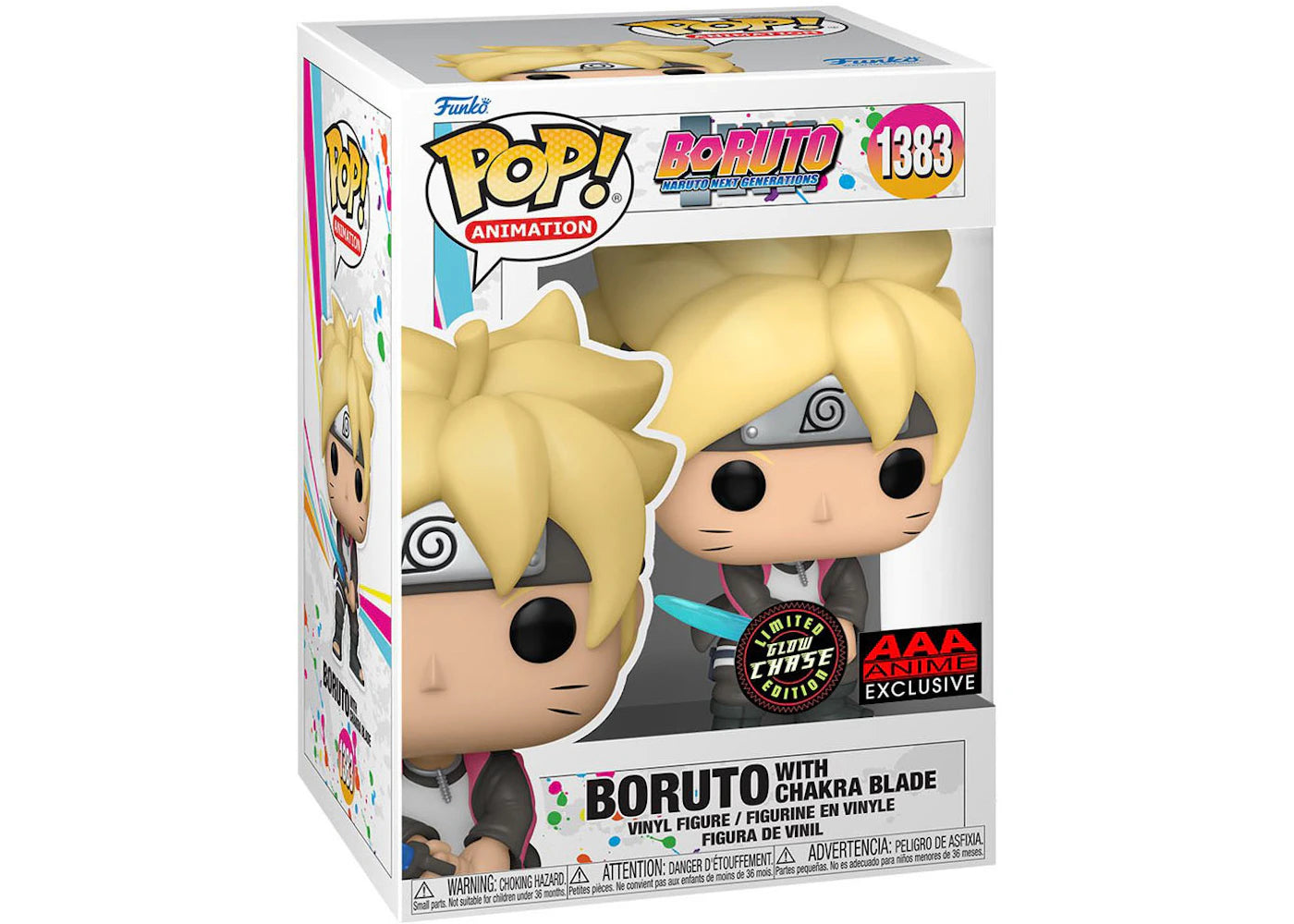 Funko Pop! Animation Boruto with Chakra Blade GITD Chase Edition AAA Anime Exclusive Figure #1383-