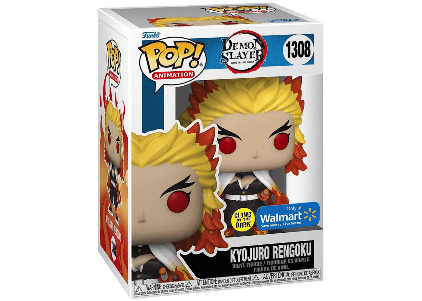 Funko Pop! Animation Demon Slayer Kyojuro Rengoku GITD Walmart Exclusive Figure #1308-