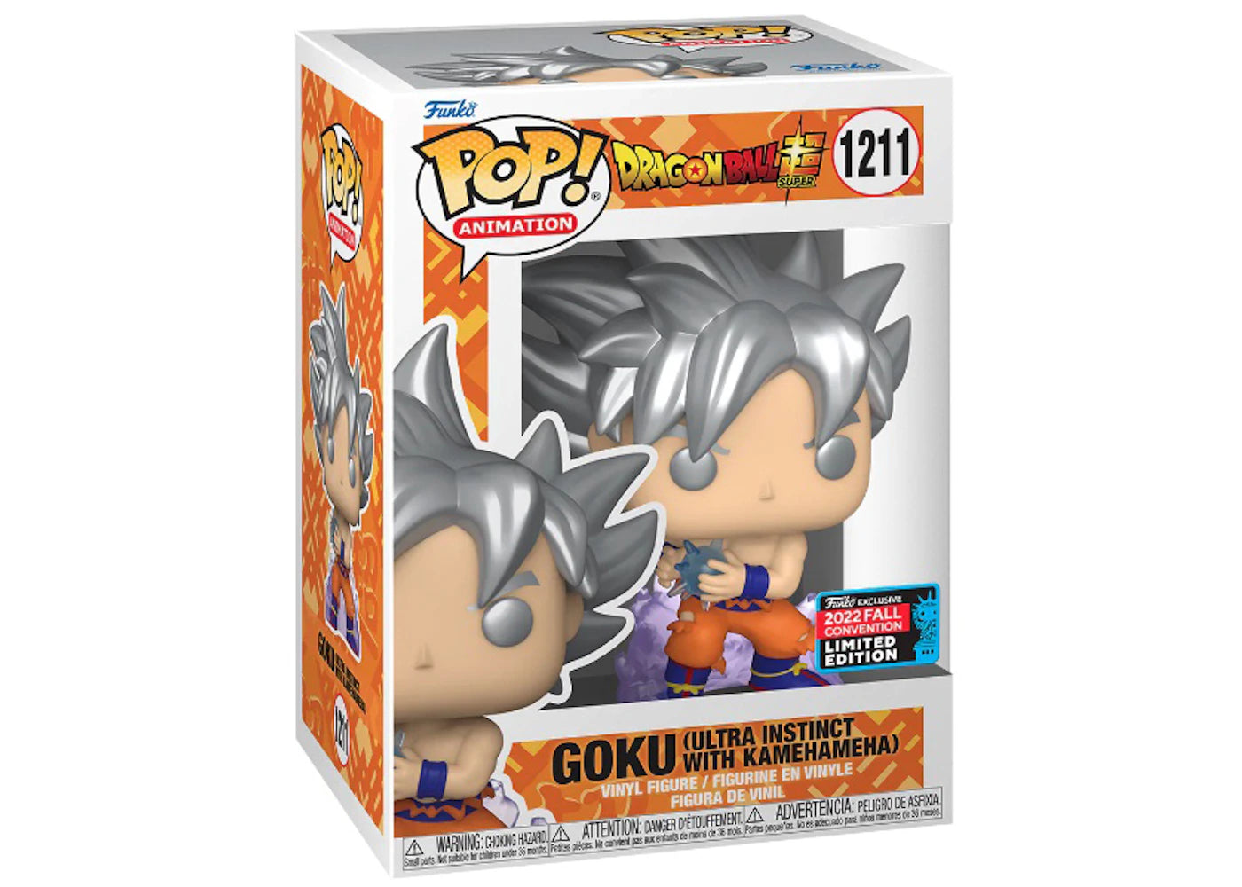 Funko Pop! Animation Dragon Ball Super Goku (Ultra Instinct with Kamehmeha) 2022 Fall Convention Exclusive Figure #1211-