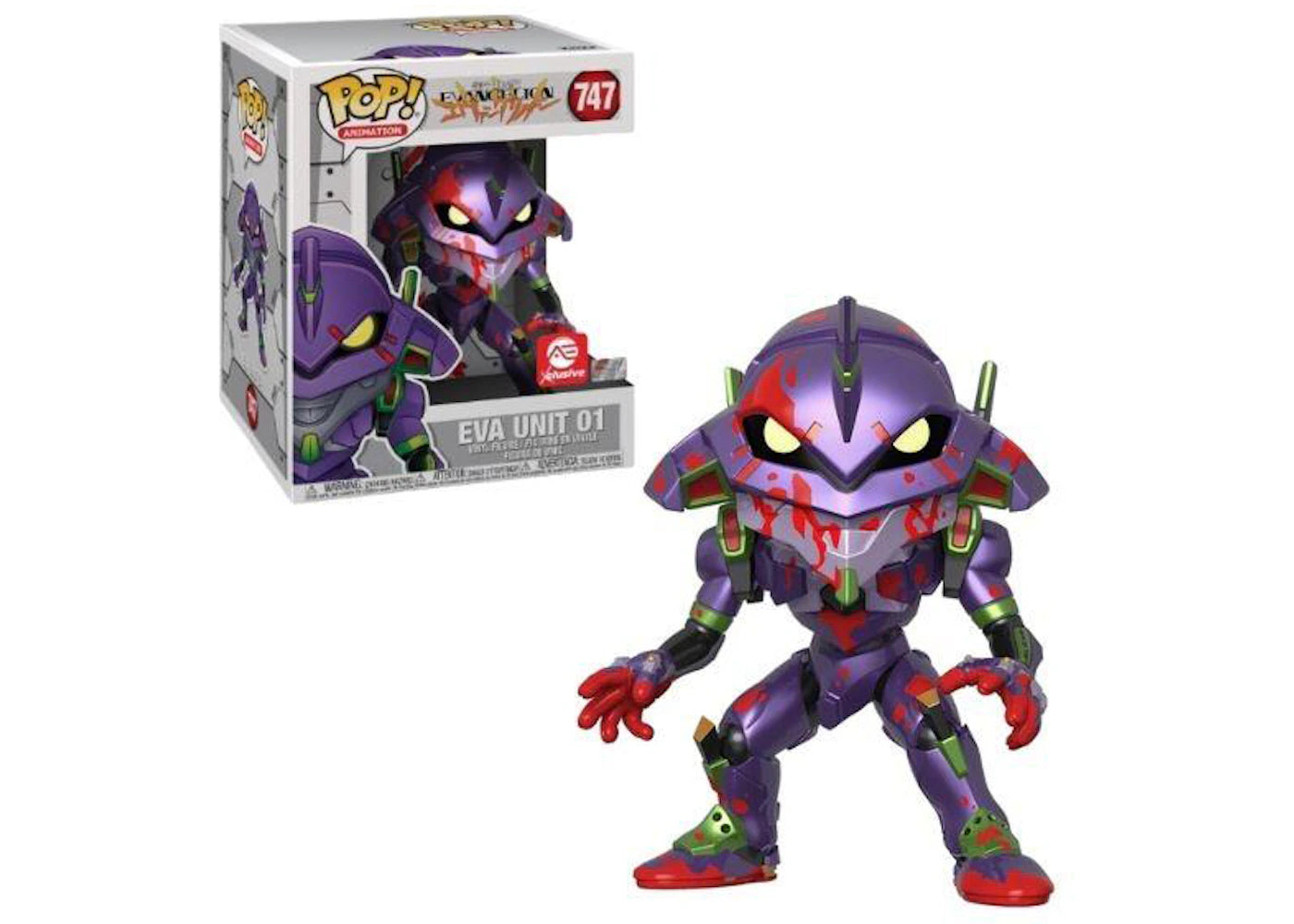 Funko Pop! Animation Evangelion 6" Eva Unit 01 Bloody Variant Alliance Entertainment Exclusive Figure #747-