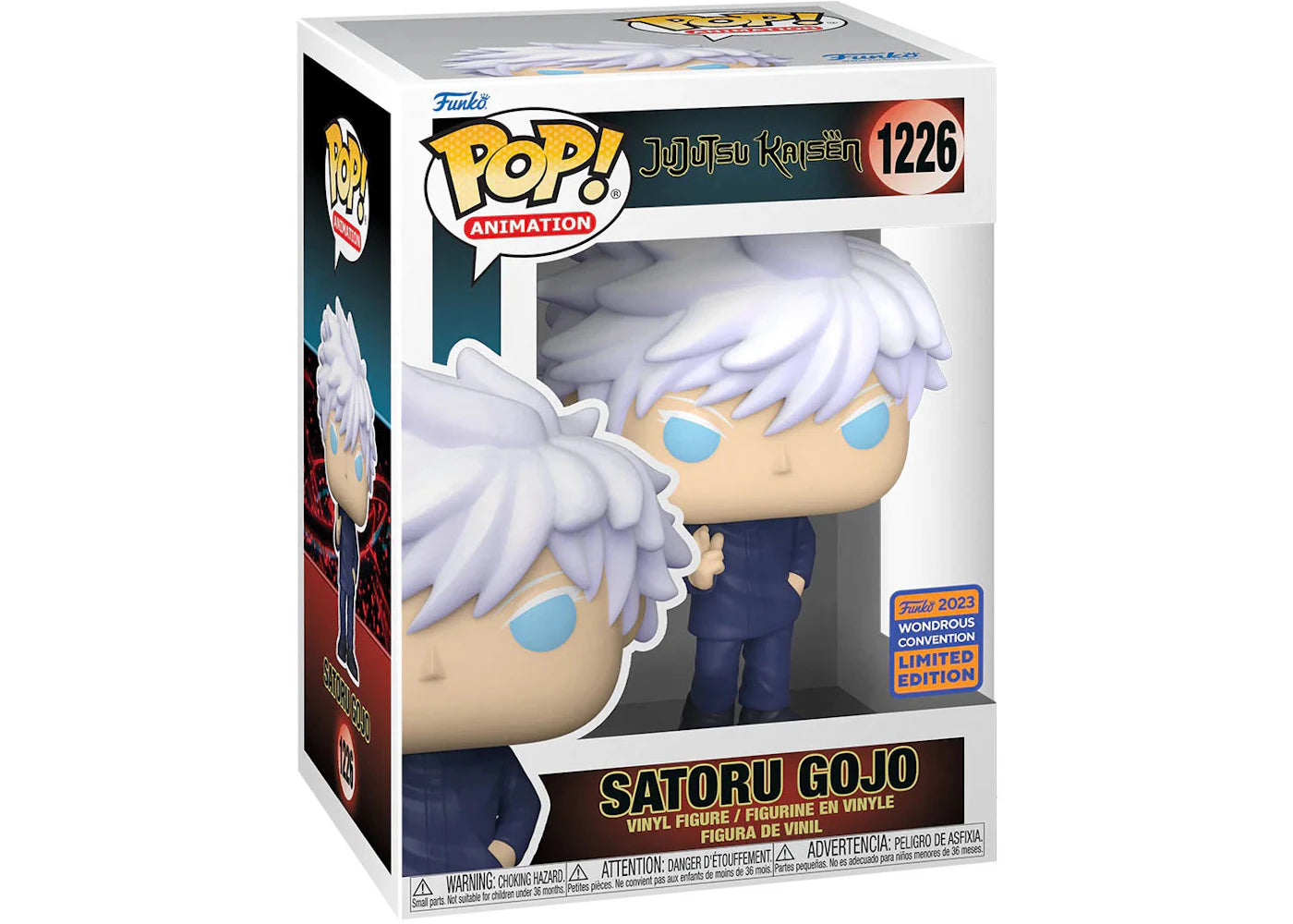 Funko Pop! Animation Jujutsu Kaisen Satoru Gojo 2023 Wondrous Convention Exclusive Figure #1226-