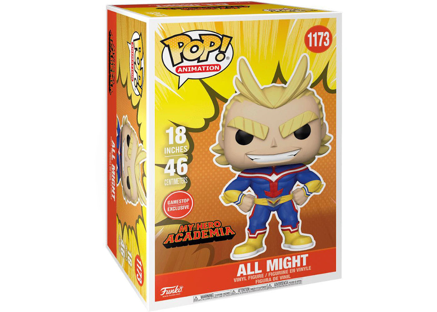 Funko Pop! Animation My Hero Academia All Might 18 Inch GameStop Exclusive Figure #1173-