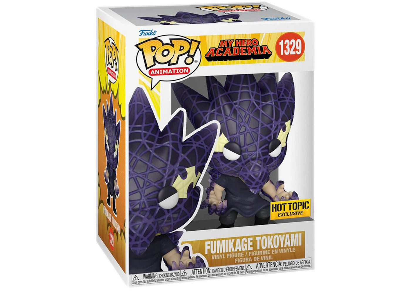 Funko Pop! Animation My Hero Academia Fumikage Tokoyami Hot Topic Exclusive Figure #1329-