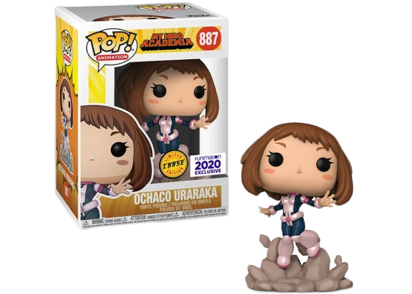 Funko Pop! Animation My Hero Academia Ochaco Uraraka (Unmasked) Chase Funimation Exclusive Figure #887-