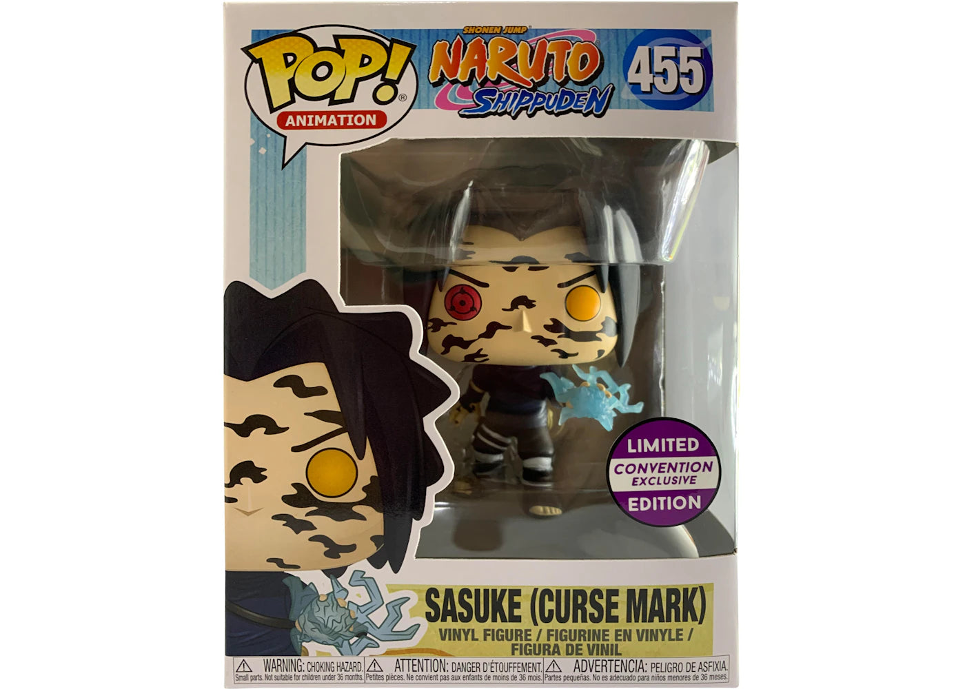 Funko Pop! Animation Nartuo Shippuden Sasuke (Curse Mark) Convention Exclusive Figure #455-