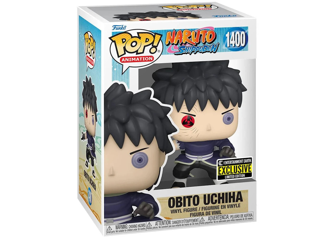 Funko Pop! Animation Naruto Shippuden Obito Uchiha Entertainment Earth Exclusive Figure #1400-