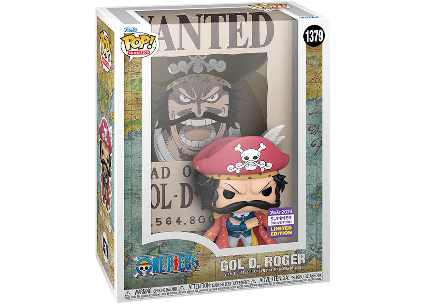 Funko Pop! Animation One Piece Poster Gol D. Roger Summer Convention Edition Figure #1379-