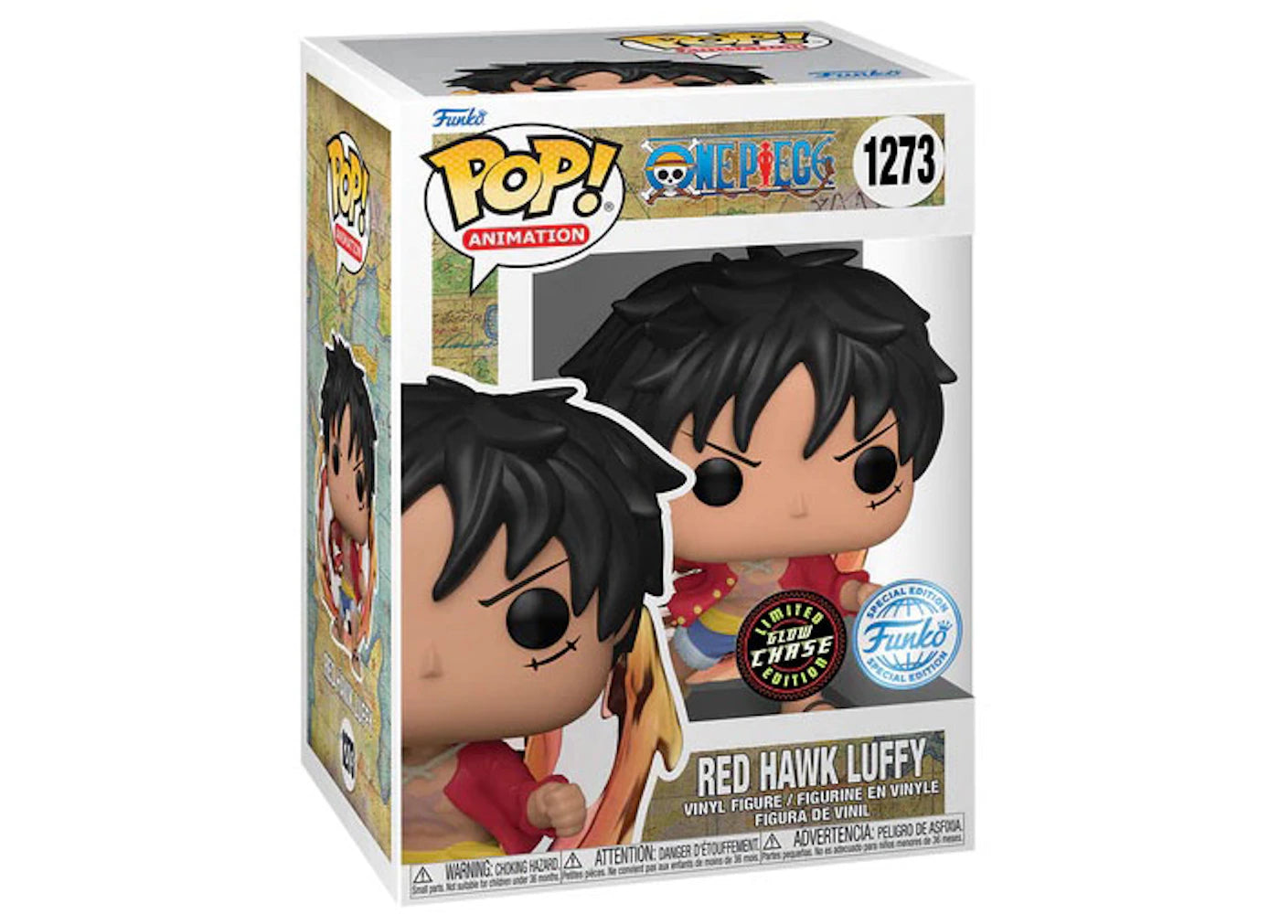 Funko Pop! Animation One Piece Red Hawk Luffy Special Edition Chase Exclusive Figure #1273-