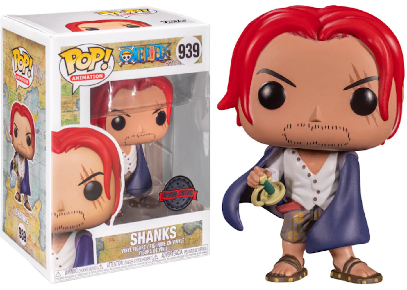 Funko Pop! Animation One Piece Shanks Speical Edition Figure #939-