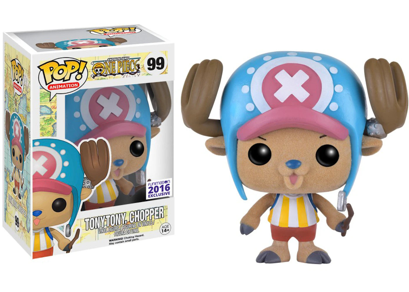 Funko Pop! Animation One Piece Tony Tony Chopper (Flocked) Funimation Exclusive Figure #99-