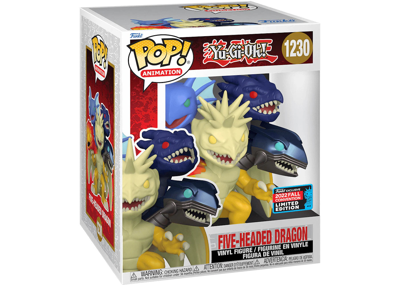 Funko Pop! Animation Yu-Gi-Oh Five-Headed Dragon 2022 Fall Convention Exclusive Figure #1230-