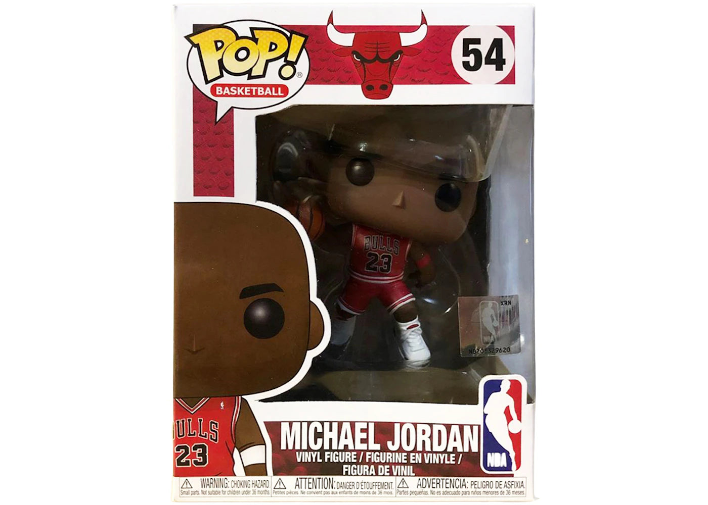 Funko Pop! Basketball Bulls Michael Jordan Red Jersery NBA Sticker Figure #54-