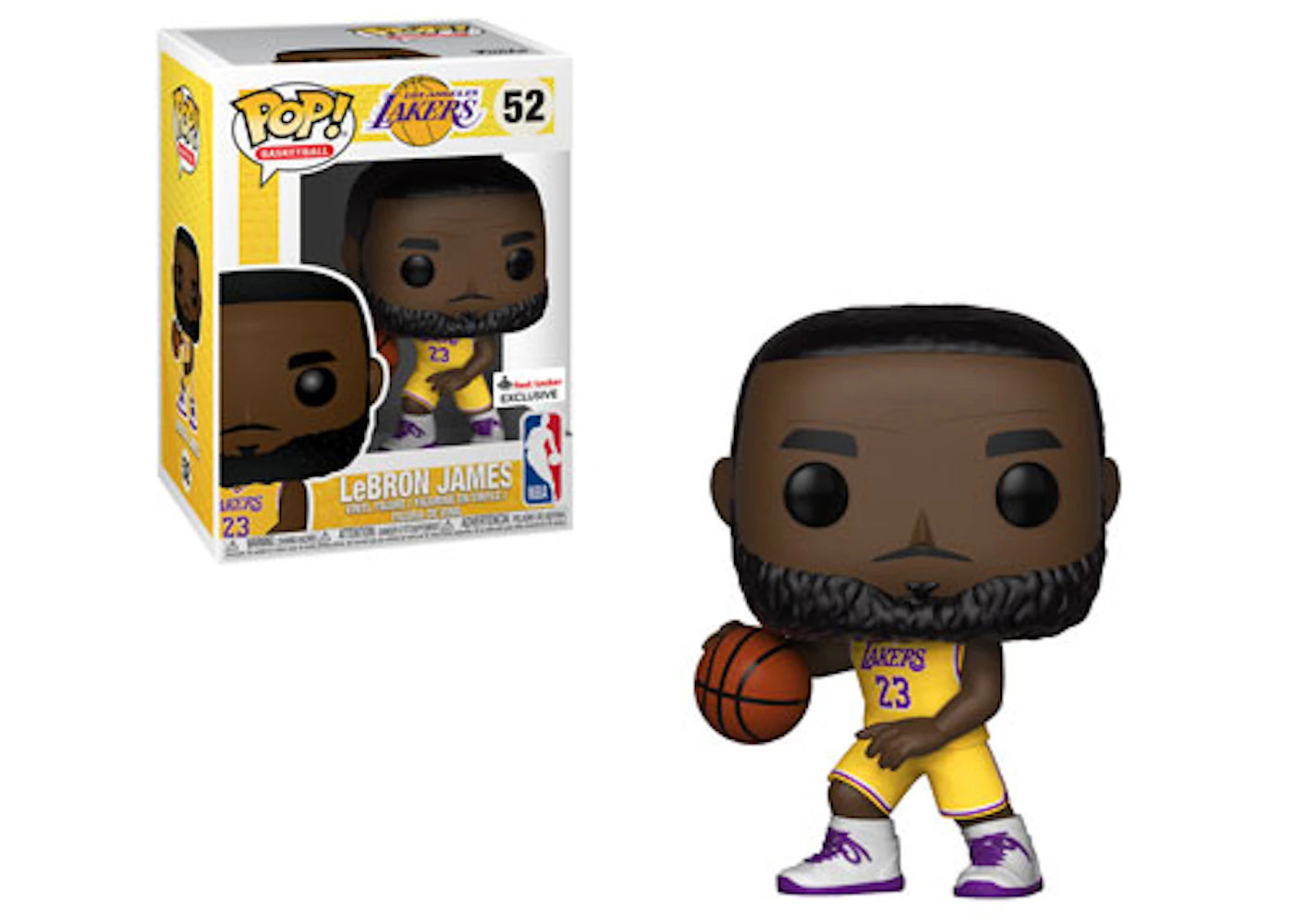 Funko Pop! Basketball NBA LeBron James Lakers (Yellow Jersey) Footlocker Exclusive Figure #52-