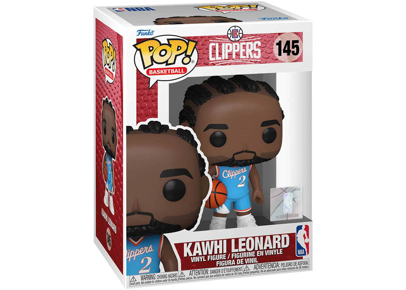 Funko Pop! Basketball NBA Los Angeles Clippers Kawhi Leonard (2021-22 City Edition Jersey) Figure #145-