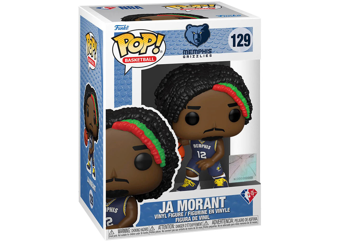 Funko Pop! Basketball NBA Memphis Grizzlies Ja Morant (City Edition Jersey) Figure #129-