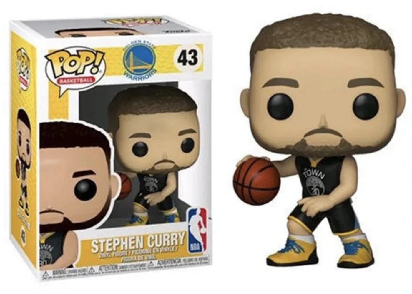 Funko Pop! Basketball NBA Stephen Curry Figure #43-