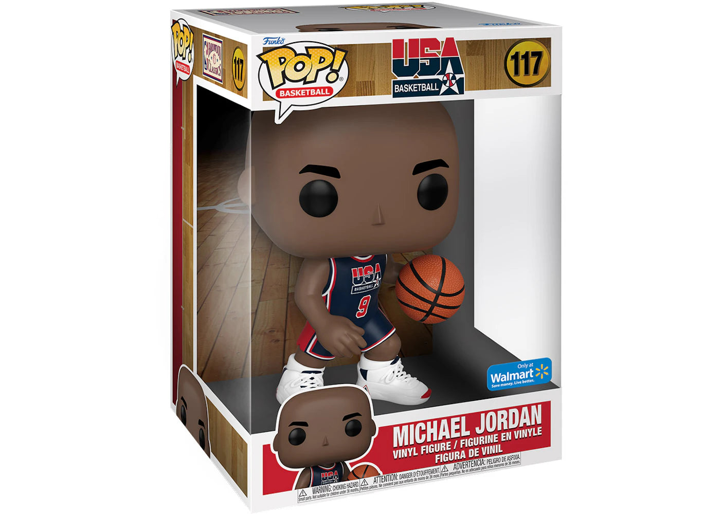 Funko Pop! Basketball USA Basketball Michael Jordan 10 Inch Walmart Exclusive Figure #117-