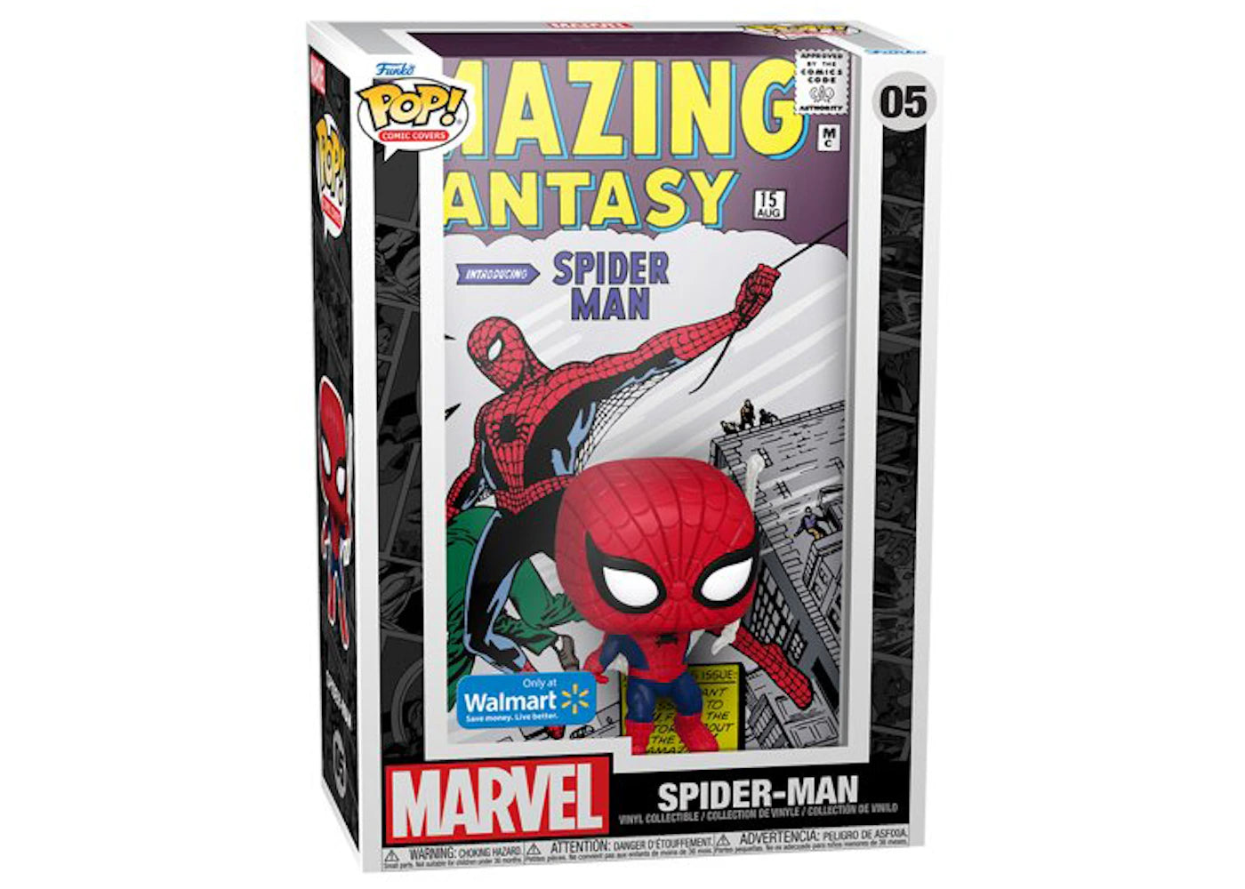 Funko Pop! Comic Covers Amazing Spider-Man (Spider-Man) Walmart Exclusive Figure #05-