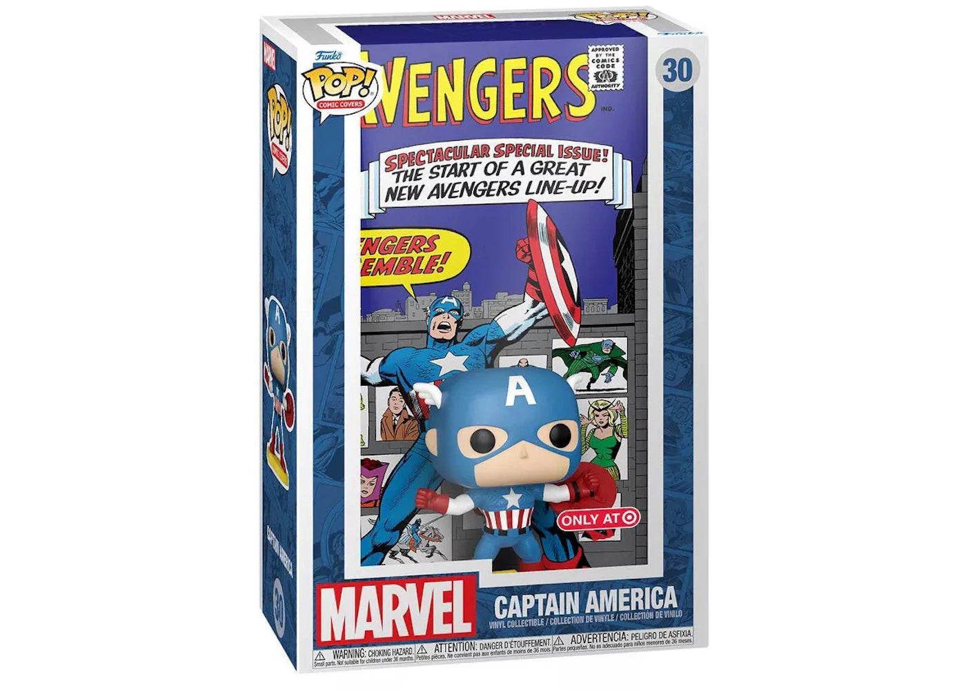 Funko Pop! Comic Covers Marvel Captain America Target Exclusive Figure #30-