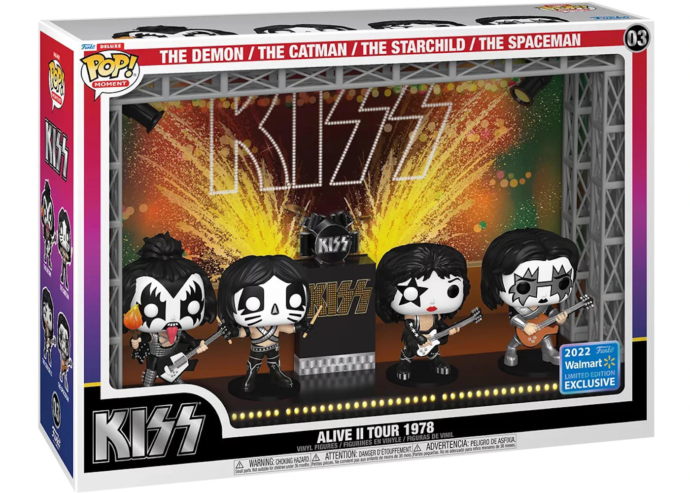 Funko Pop! Deluxe Moment Kiss Alive II Tour 1978 2022 Walmart Exclusive Figure #03-